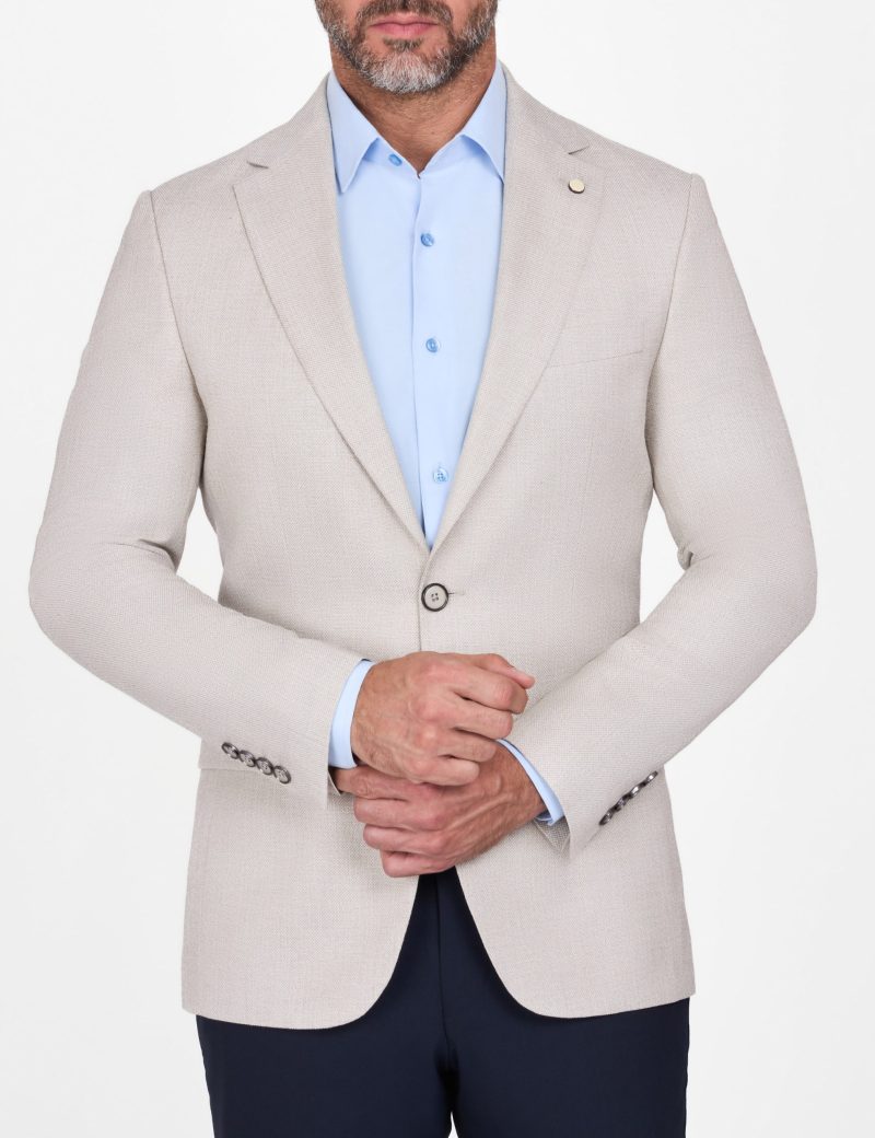 Slim-Fit Men's Linen Classic Blazer