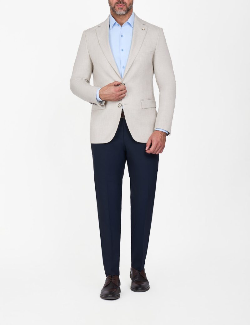 Slim-Fit Men's Linen Classic Blazer