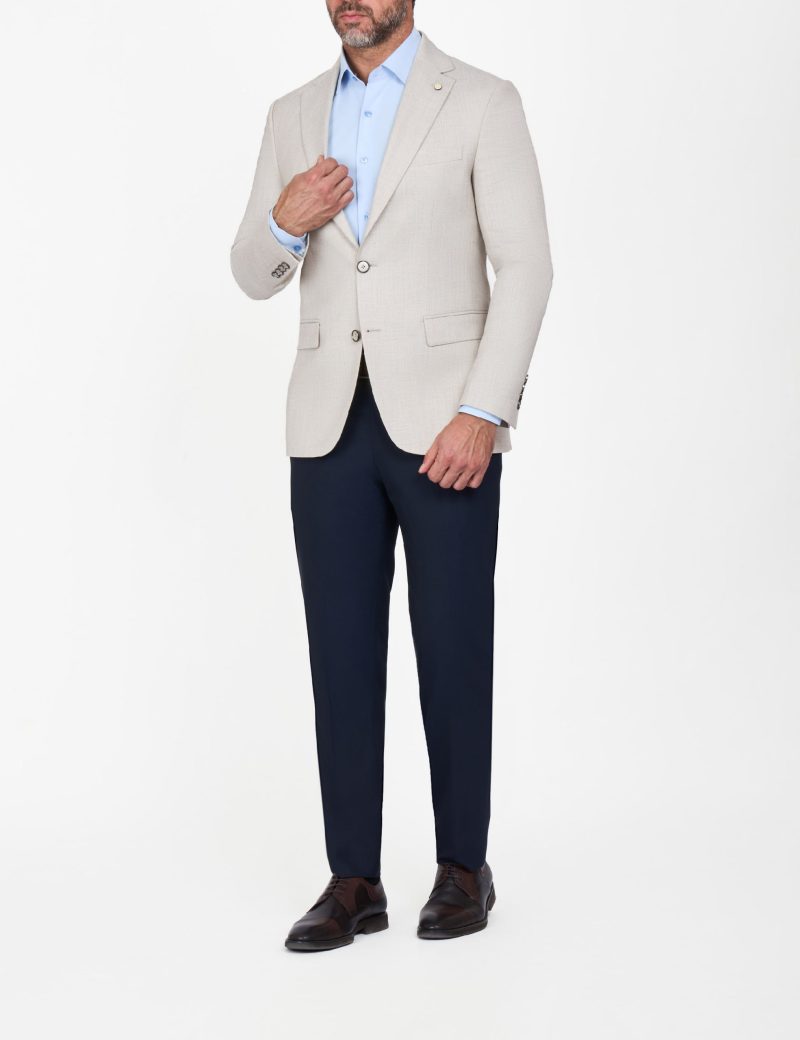 Slim-Fit Men's Linen Classic Blazer