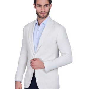 Slim-Fit Men's Linen Classic Blazer