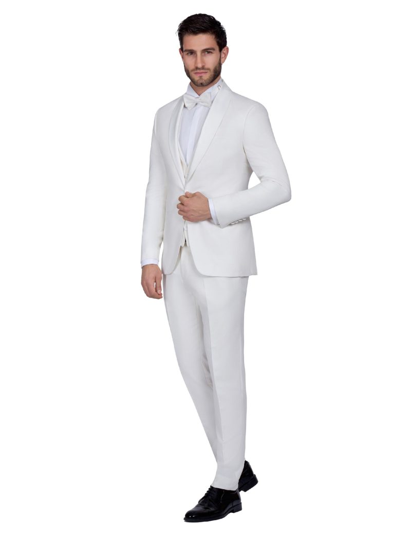 Print Tuxedo Suit with Shawl Satin Lapel