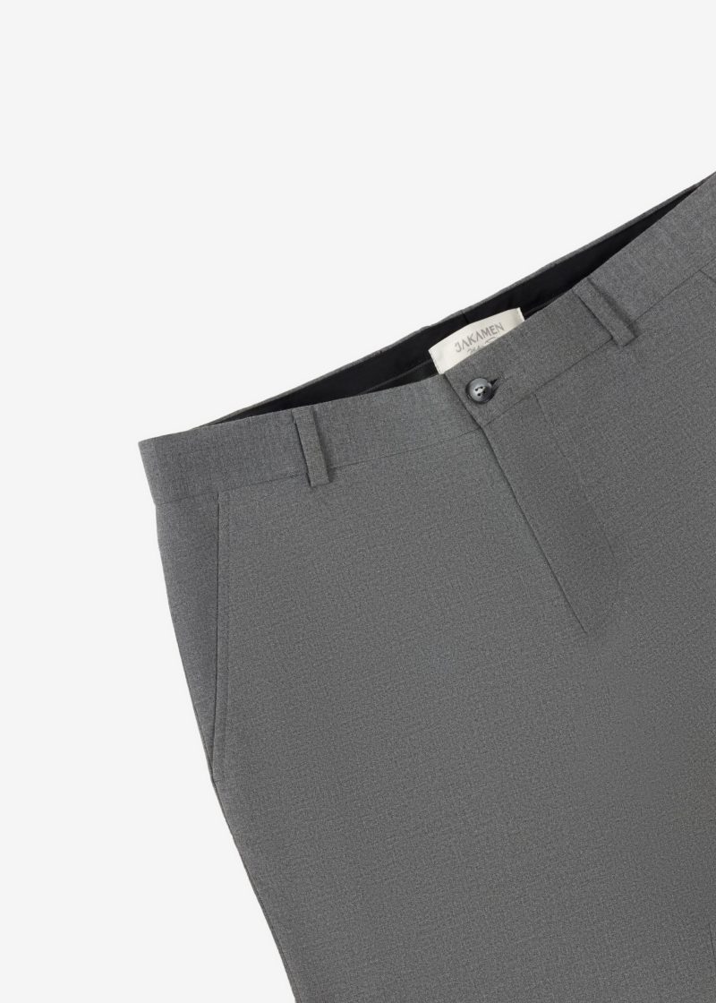 SK42CF03M001-Grey-005-2 Classic Comfort Fit Plain Chino Pants