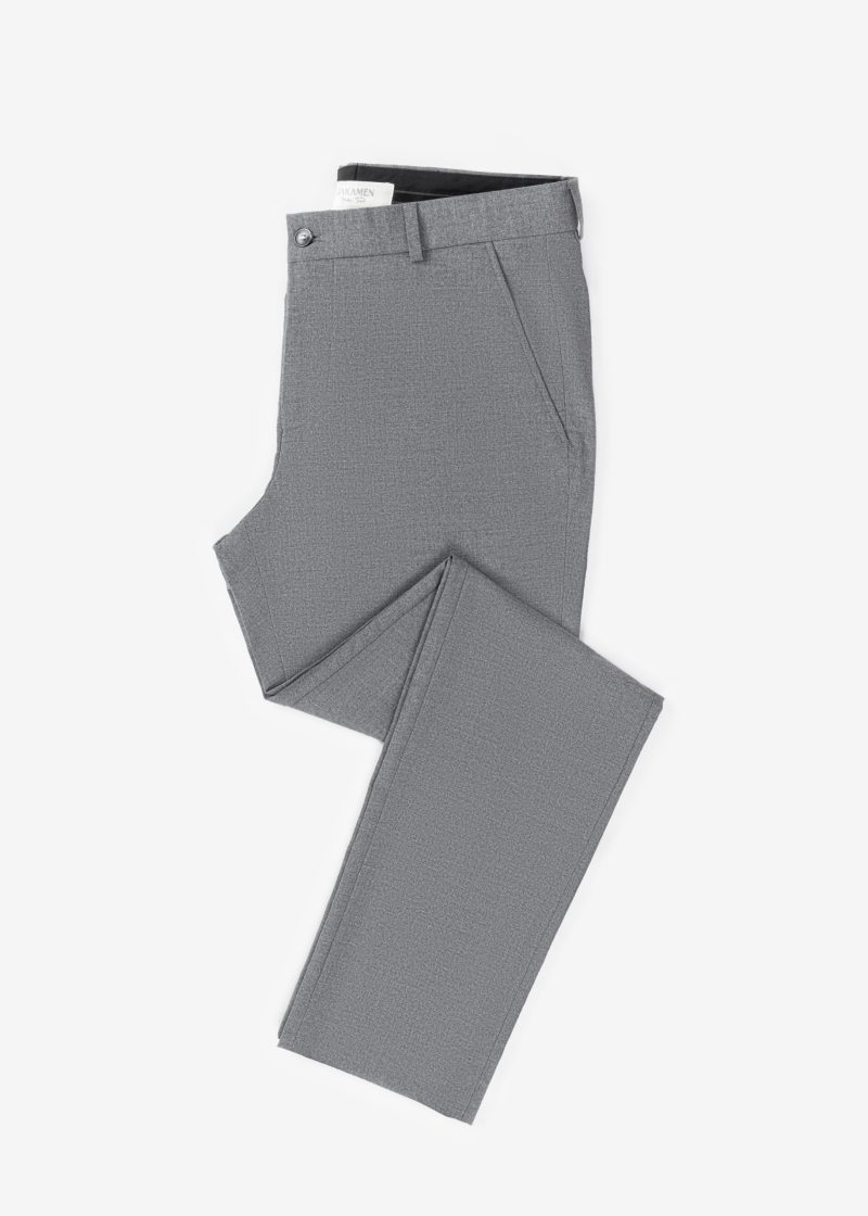 SK42CF03M001-Grey-005-3 Classic Comfort Fit Plain Chino Pants