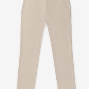 Comfort Fit Plain Cuffed Chino Pants