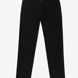 Comfort Fit Plain Cuffed Chino Pants