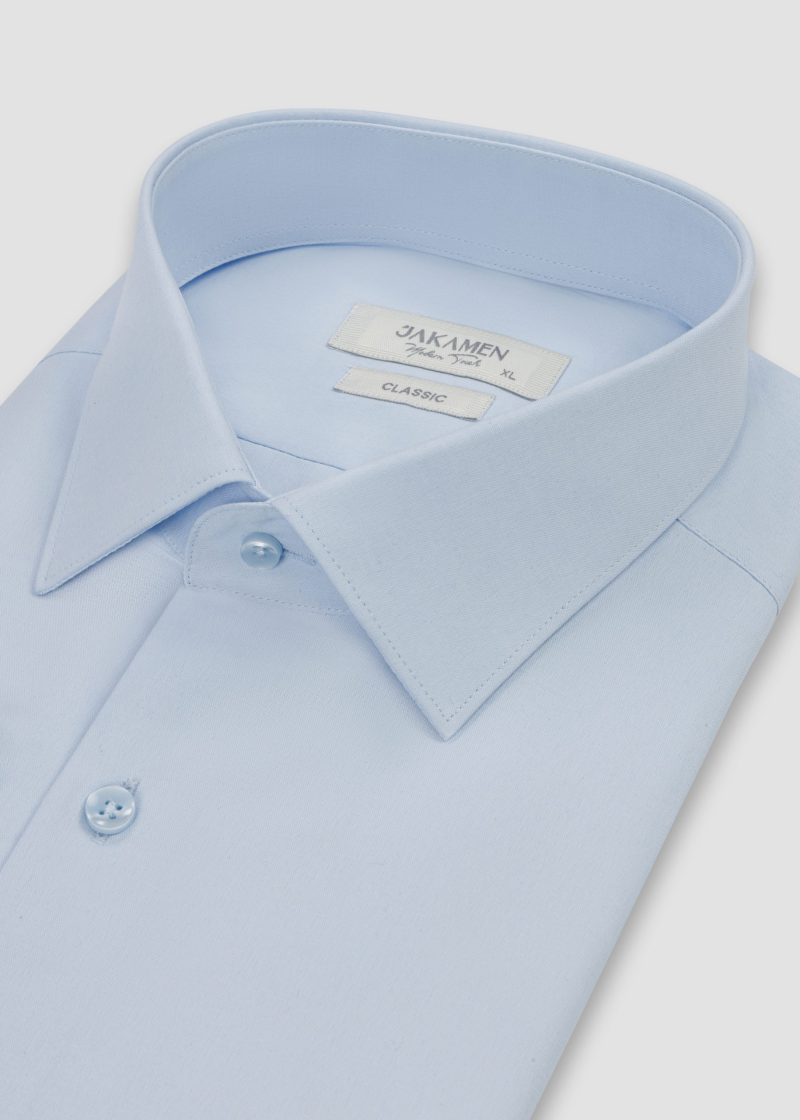 SK42KL01M001-Light-blue-006-3 Classic Fit Dacron Basic Shirt