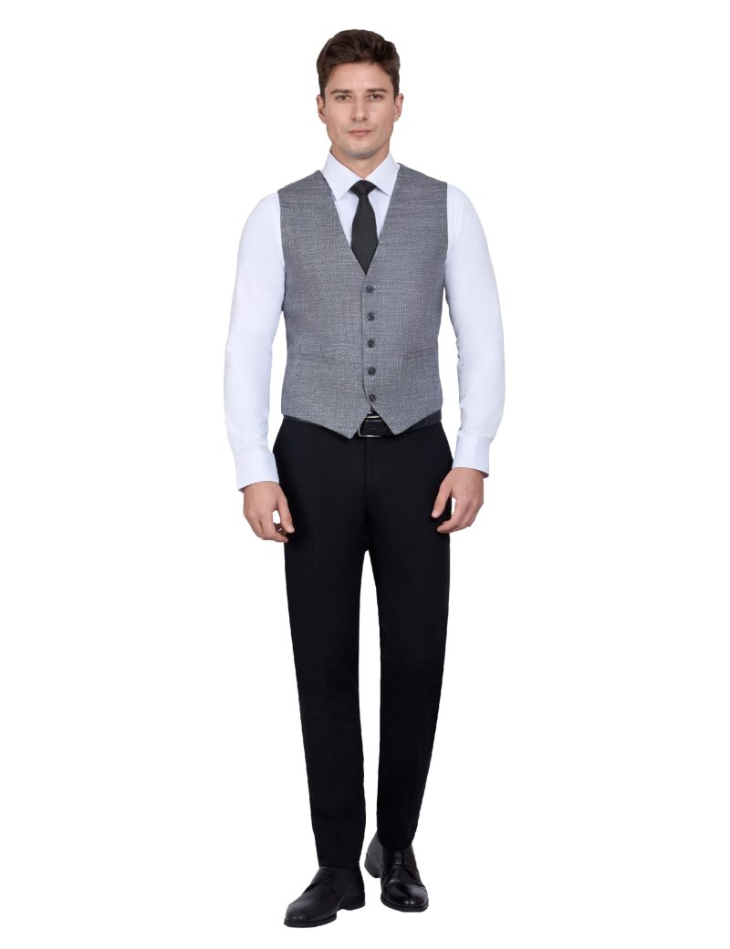 Slim Fit Peak Lapel Vest Suit
