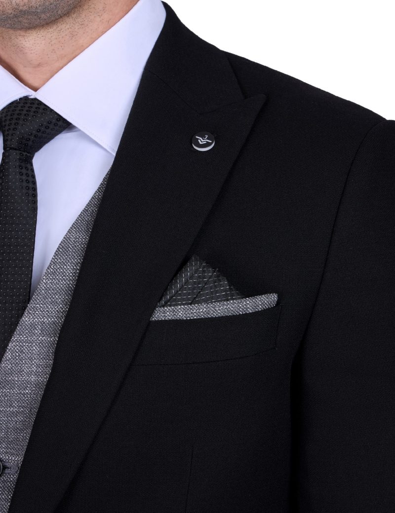 Slim Fit Peak Lapel Vest Suit