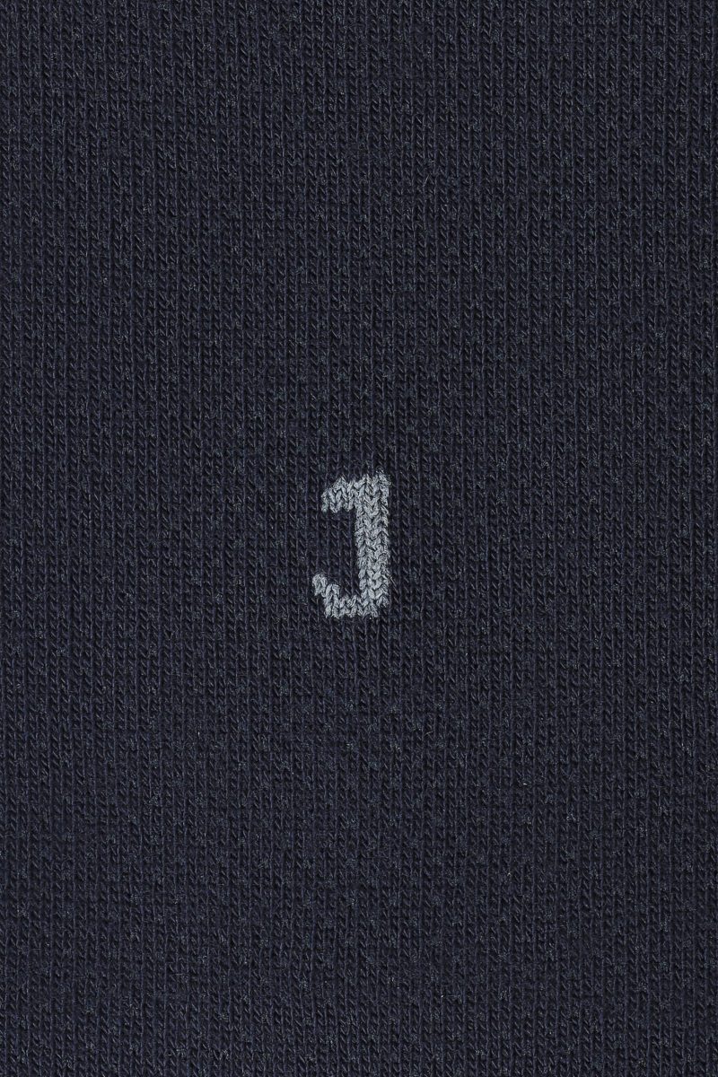 SO02N001-Navy-2 Patterned Socks