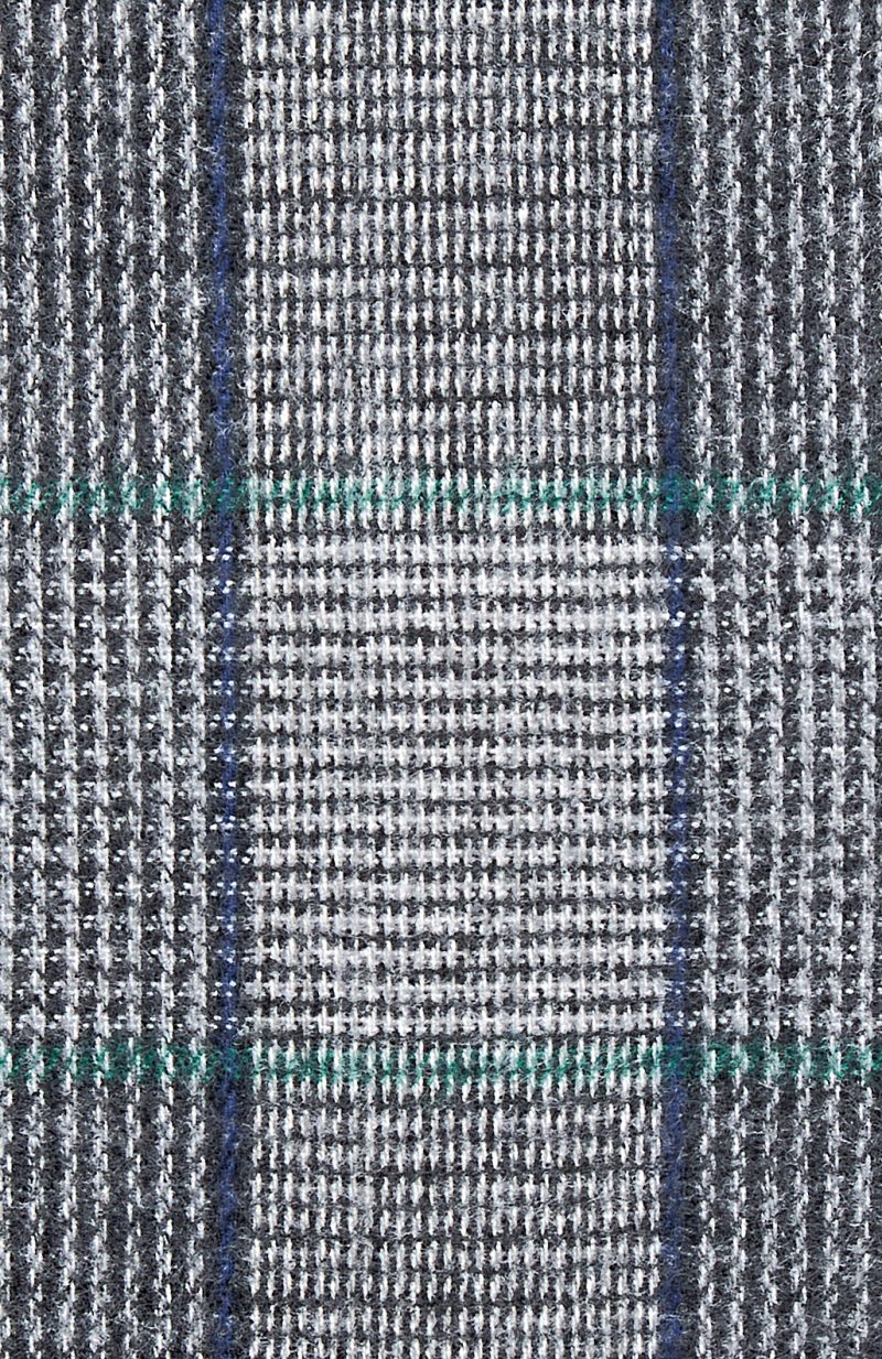 SR01G00-Grey-2 Checked Scarf