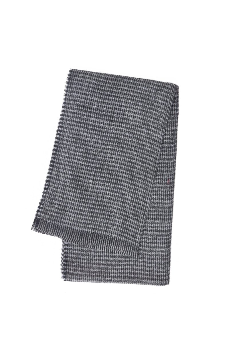 SR01GB00-Grey-Black-3 Textured Scarf