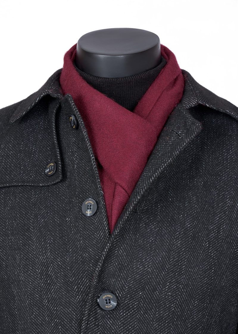 SR01M00-Maroon-1 Plain Scarf