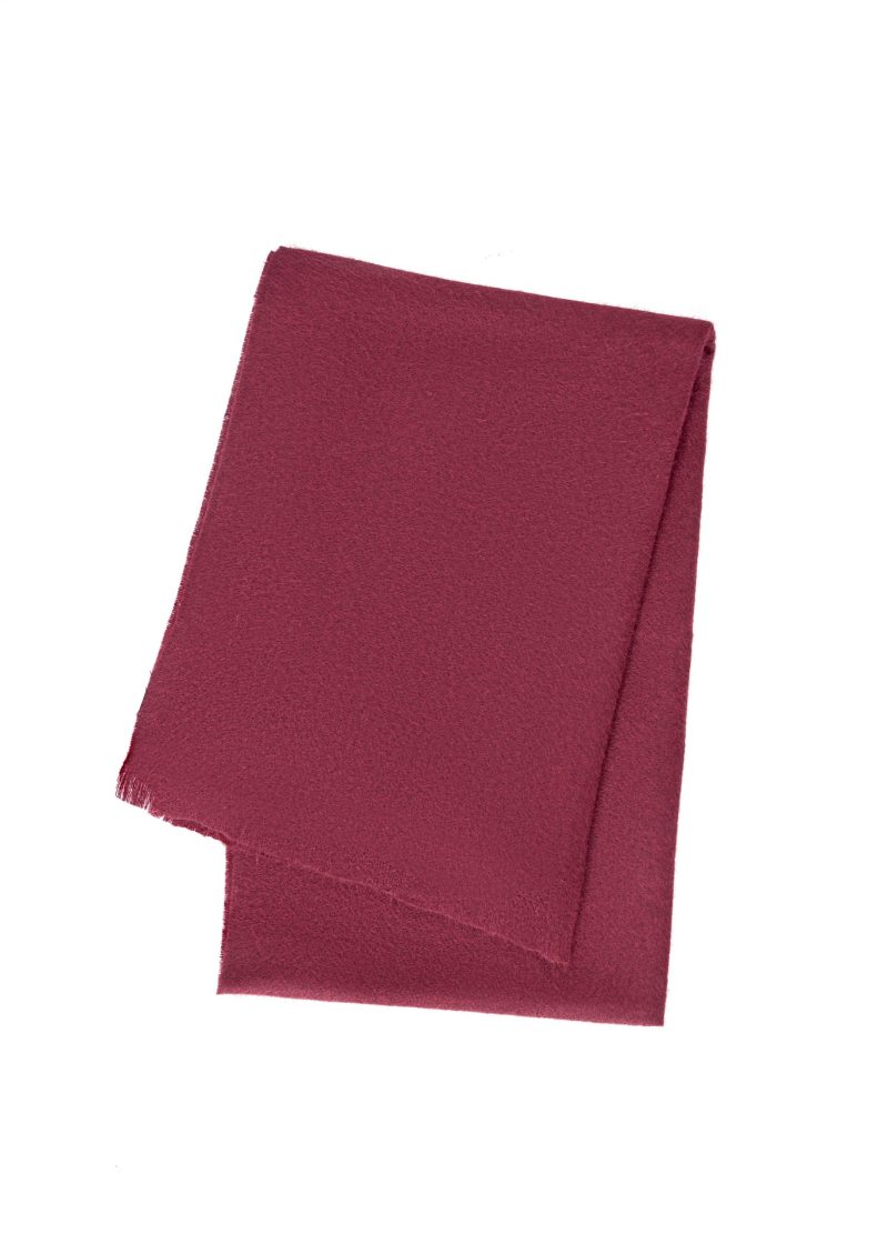 SR01M00-Maroon-3 Plain Scarf