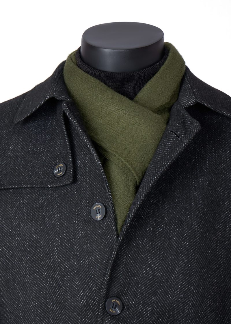 SR01OL00-Olive-1 Plain Scarf
