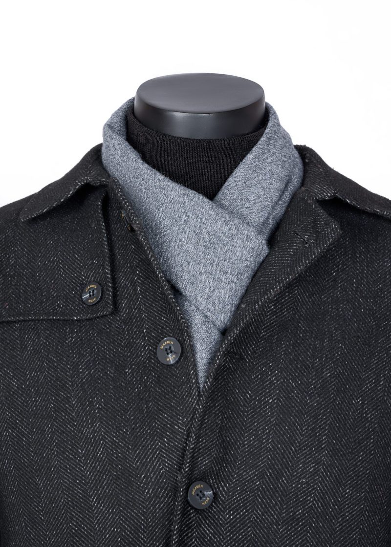 SR02G00-Grey-1 Semi Textured Scarf