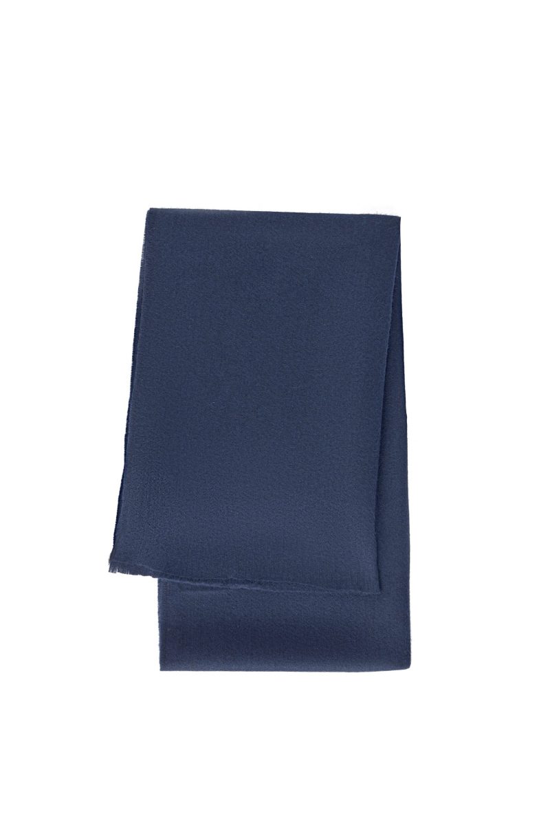 SR02N00-Navy-3 Plain Scarf