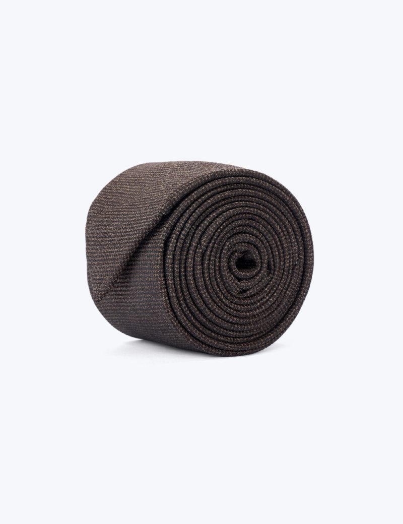T001BR00-Brown-1 Dark brown Tie