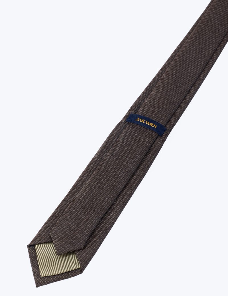 T001BR00-Brown-2 Dark brown Tie