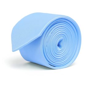 Plain satin Light blue Tie