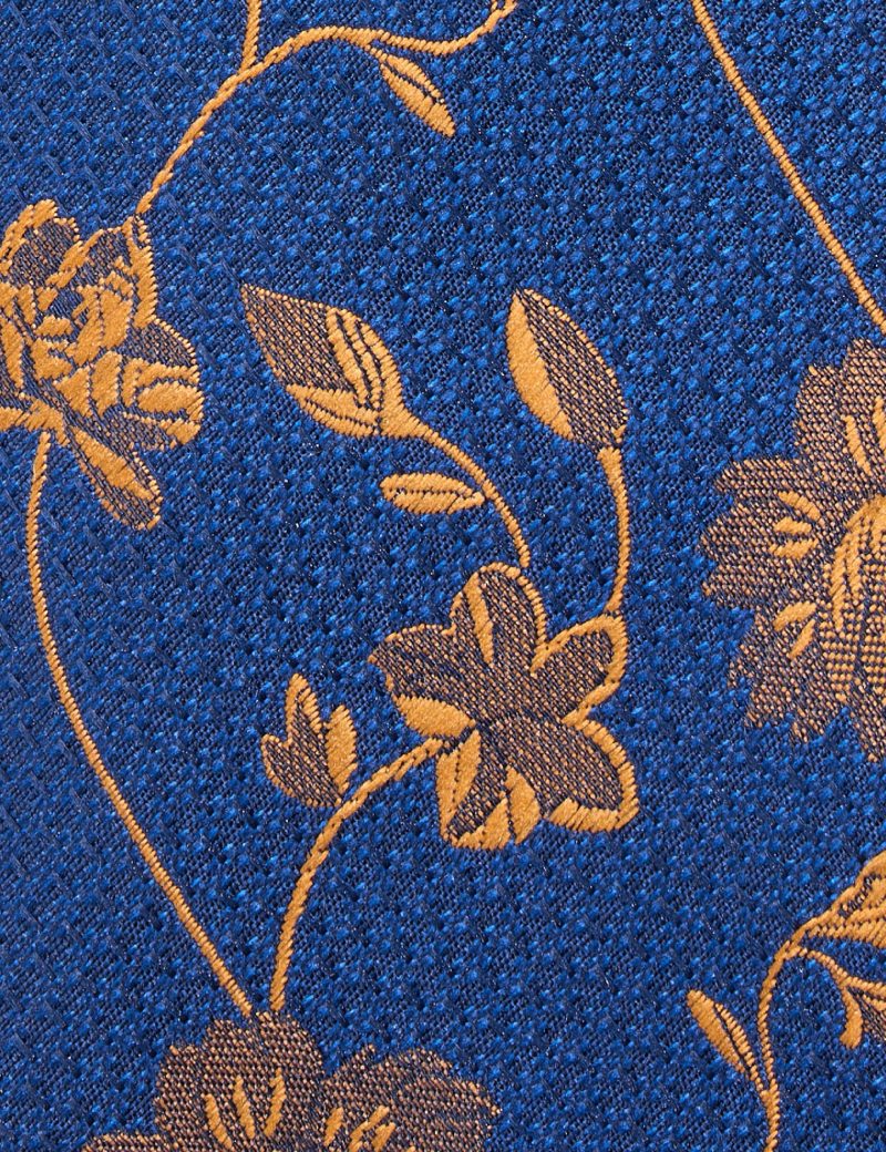 B. Gold Flowers Tie