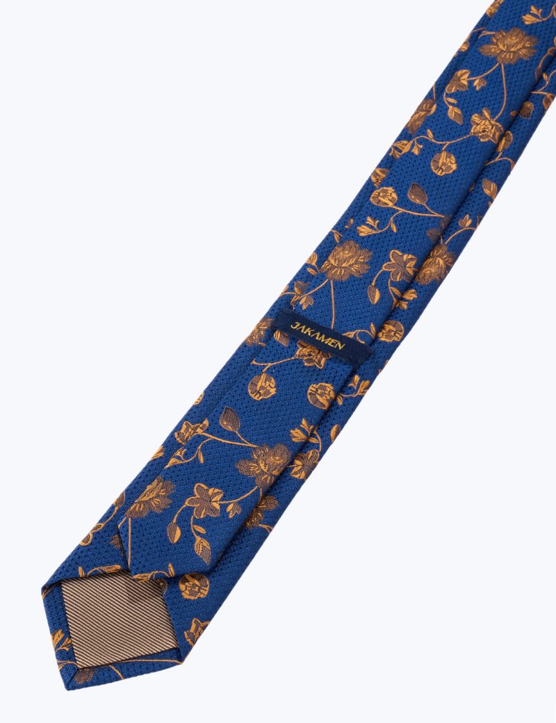 B. Gold Flowers Tie