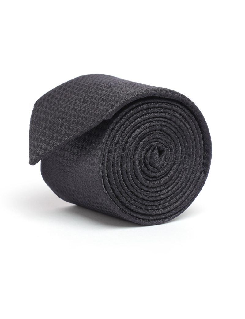T002B00-Black-1 Black dots Tie