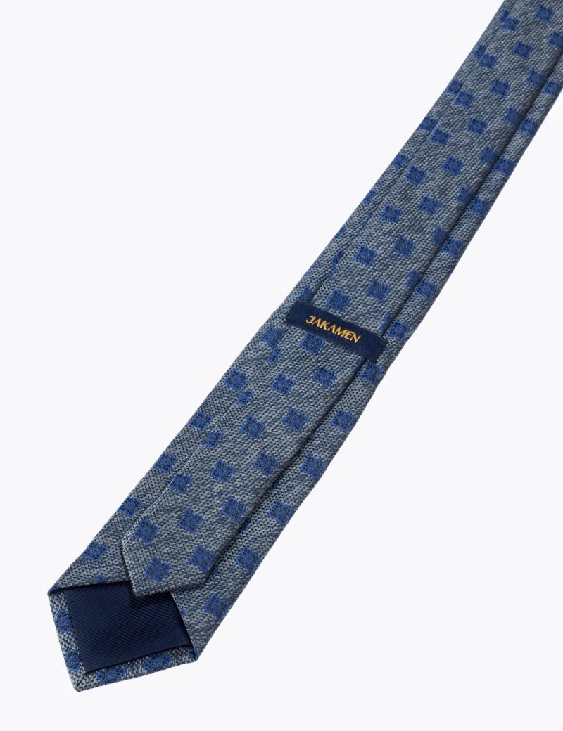 Navy & Black flower Tie