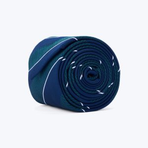 Navy & white regimental stripes Tie