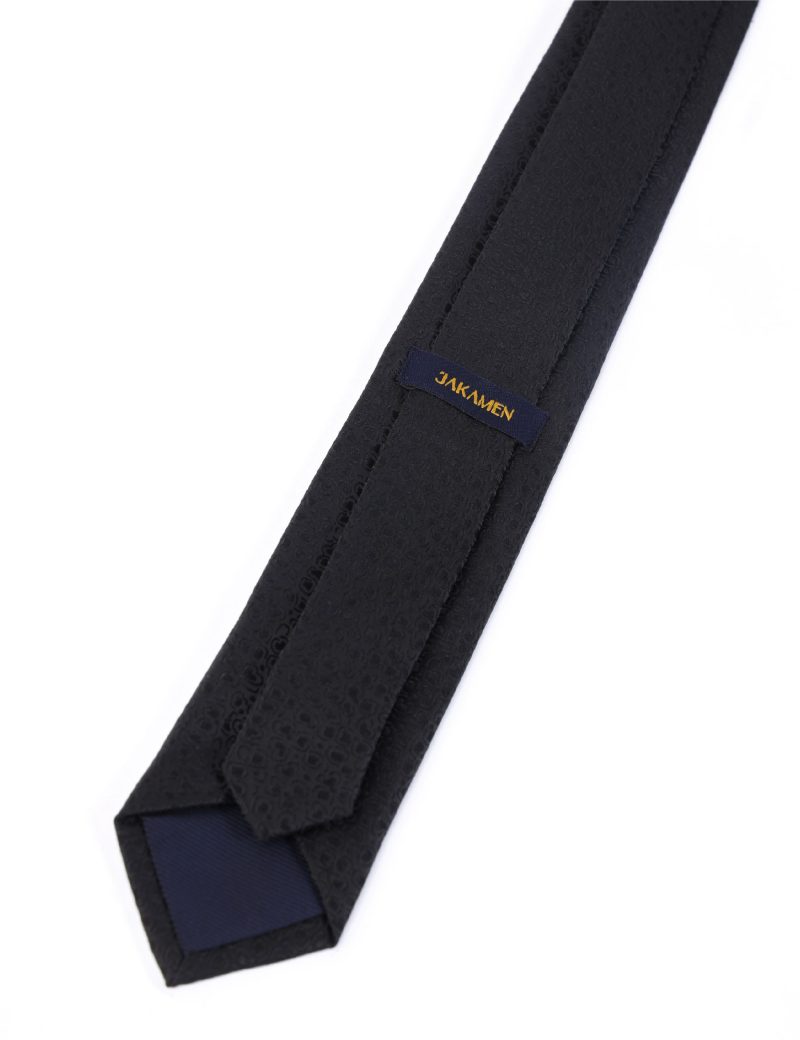 Black flower Tie