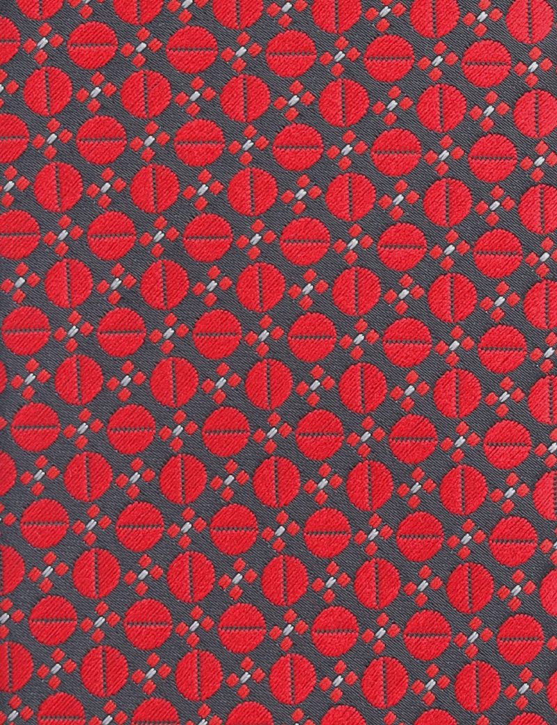 T003R00-Red-3 Circles Tie
