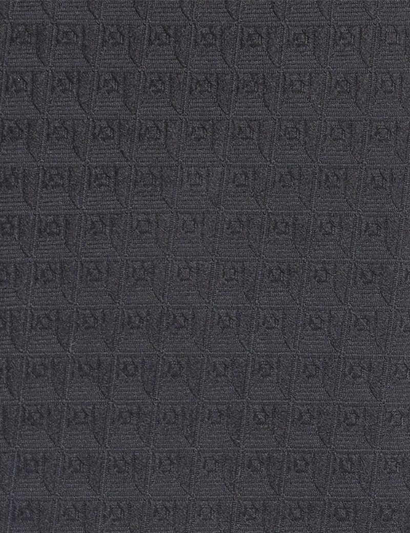 T004B00-Black-3 Black pattern Tie