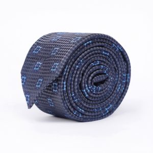 Blue pattern Tie