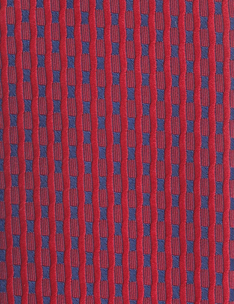 T005R00-Red-5 Navy pattern Tie