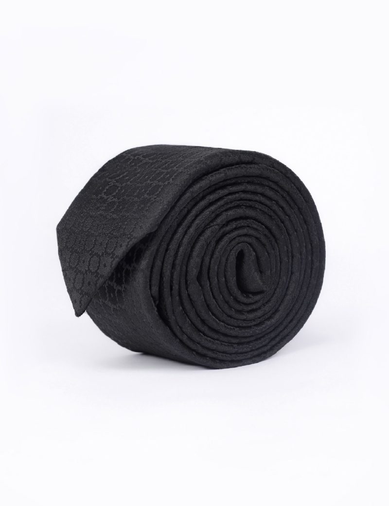 T006B00-Black-1 Black square Tie