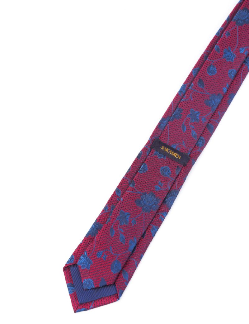 Navy flowers Tie