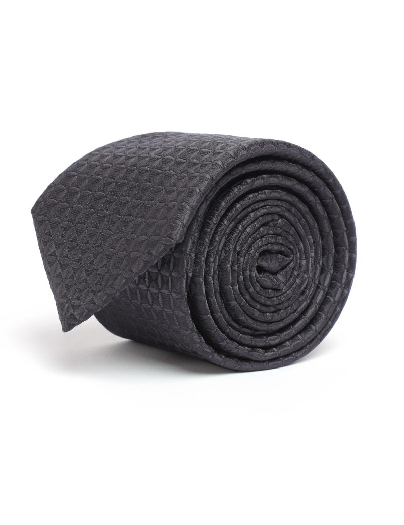 T007B00-Black-1 Black squares Tie