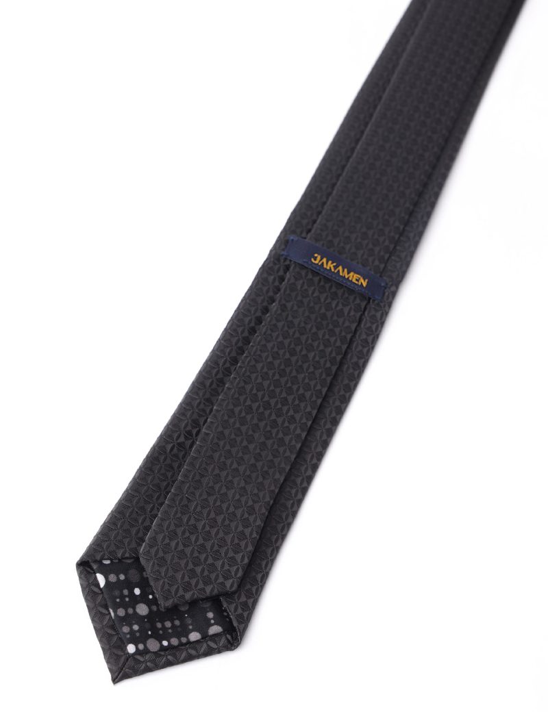 T007B00-Black-5 Black squares Tie