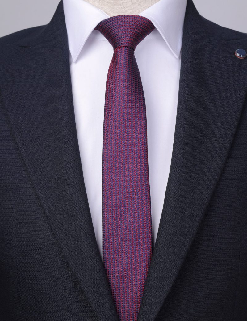 Navy pattern Tie