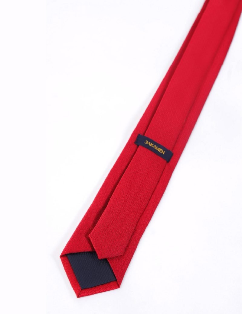 T007R00-Red-3 Patterned Tie