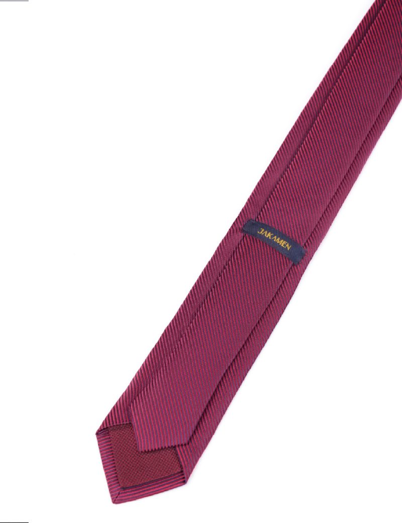 T008M00-Maroon-4 Navy stripes Tie
