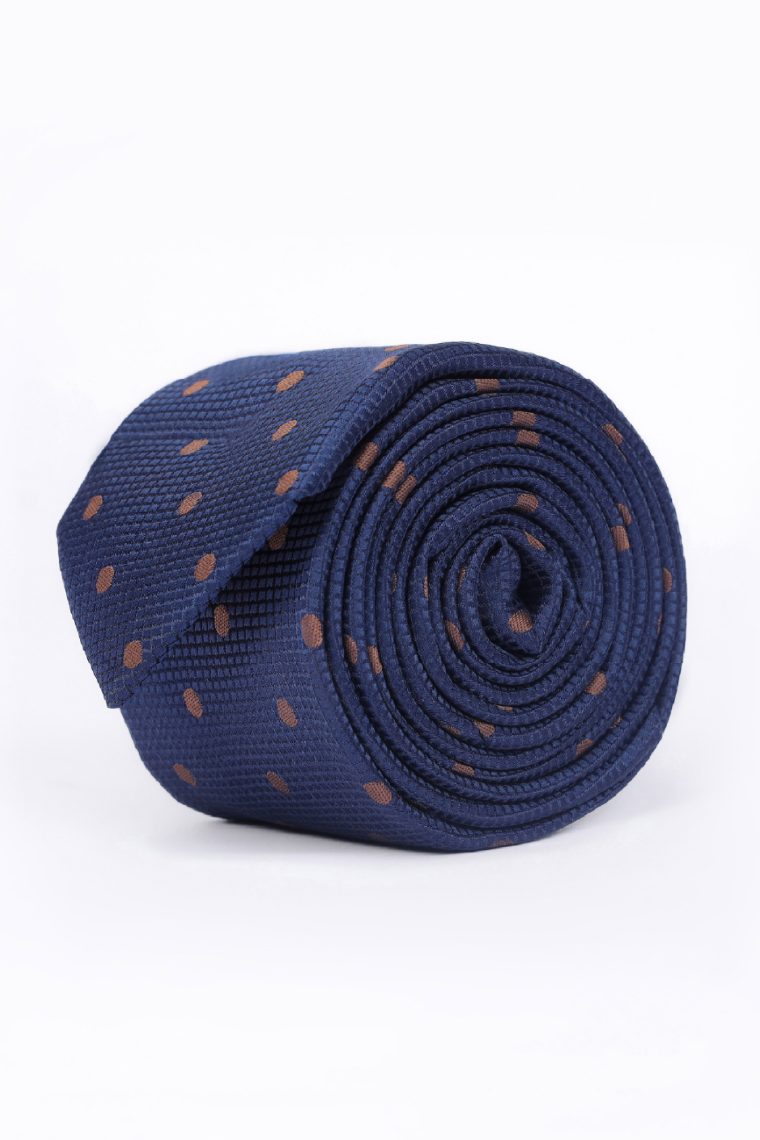 Brown polka dots Tie