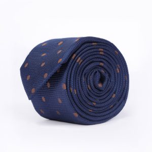 Brown polka dots Tie