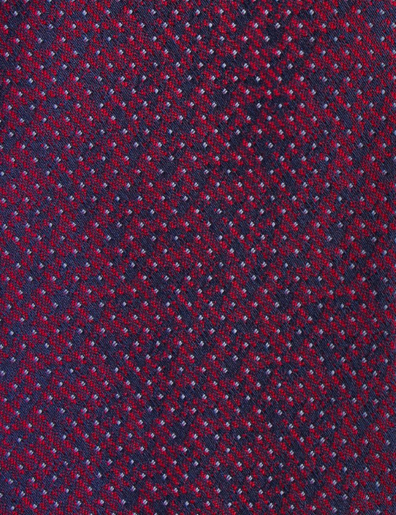 T009M00-Maroon-2 Navy with white dots Tie