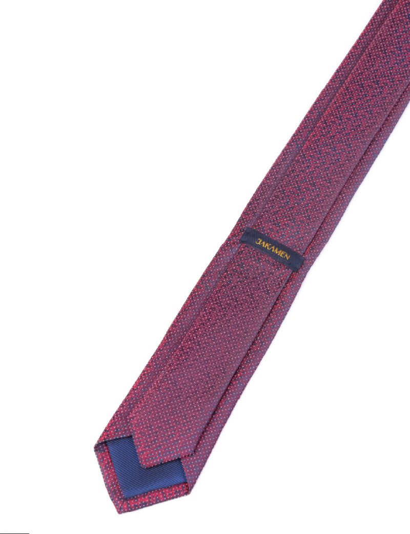 T009M00-Maroon-4 Navy with white dots Tie