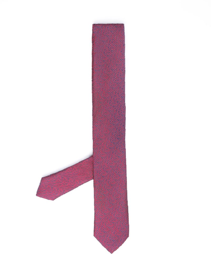 T009M00-Maroon-5 Navy with white dots Tie