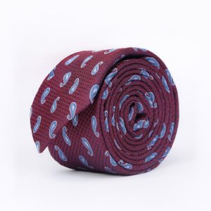Paisley blue & white Tie