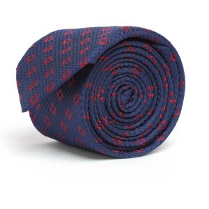 Maroon squares Tie