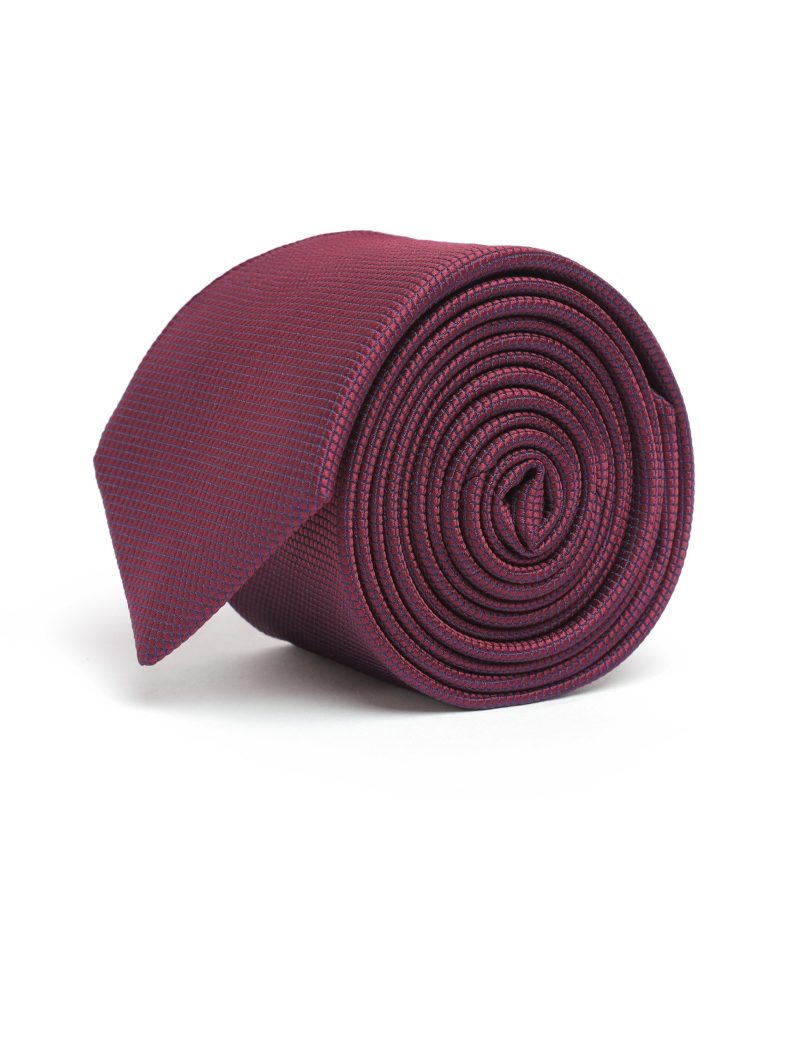 T012M00-Maroon-1 Squares with navy dots Tie