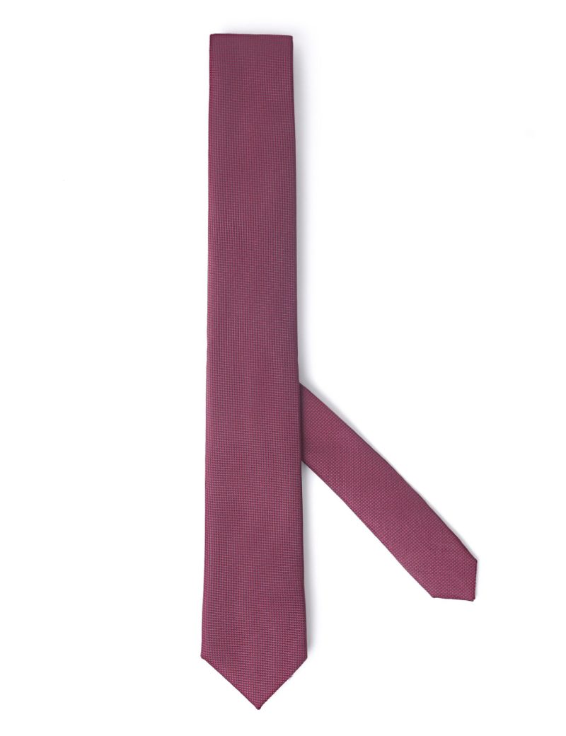 T012M00-Maroon-2 Squares with navy dots Tie