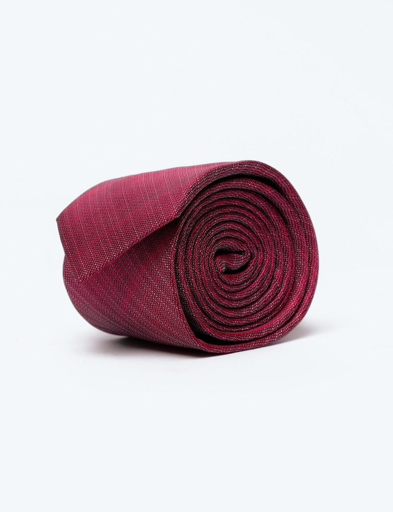 T013M00-Maroon-1 Patterned Tie